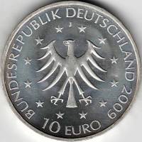 (2009) Монета Германия (ФРГ) 2009 год 10 евро   Серебро Ag 925  UNC